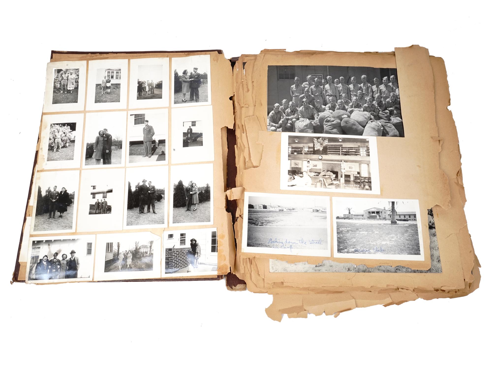 WWII SCRAPBOOK WITH PERSONAL DOCUMENTS AND PHOTOS PIC-7